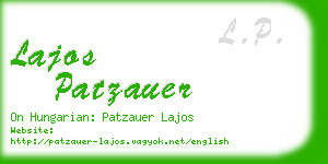 lajos patzauer business card